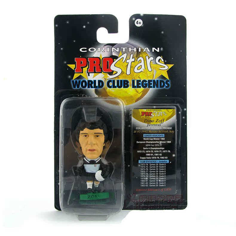Corinthian ProStars 意甲尤文图斯 Zoff佐夫 球星公仔模型人偶