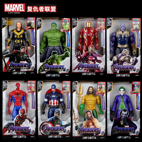 钢铁侠蜘蛛侠美队可动发声光模型