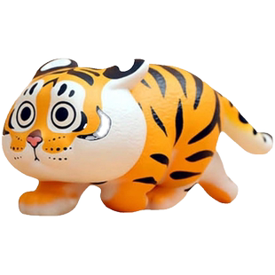 正版不二马大叔我不是胖虎之小虎的日常盲盒老虎车载摆件潮玩手办