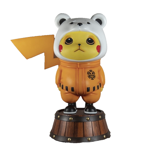 海贼王盲盒 皮卡丘COS功夫趴姿贝波熊手办模型蛋糕车载摆件礼品盒