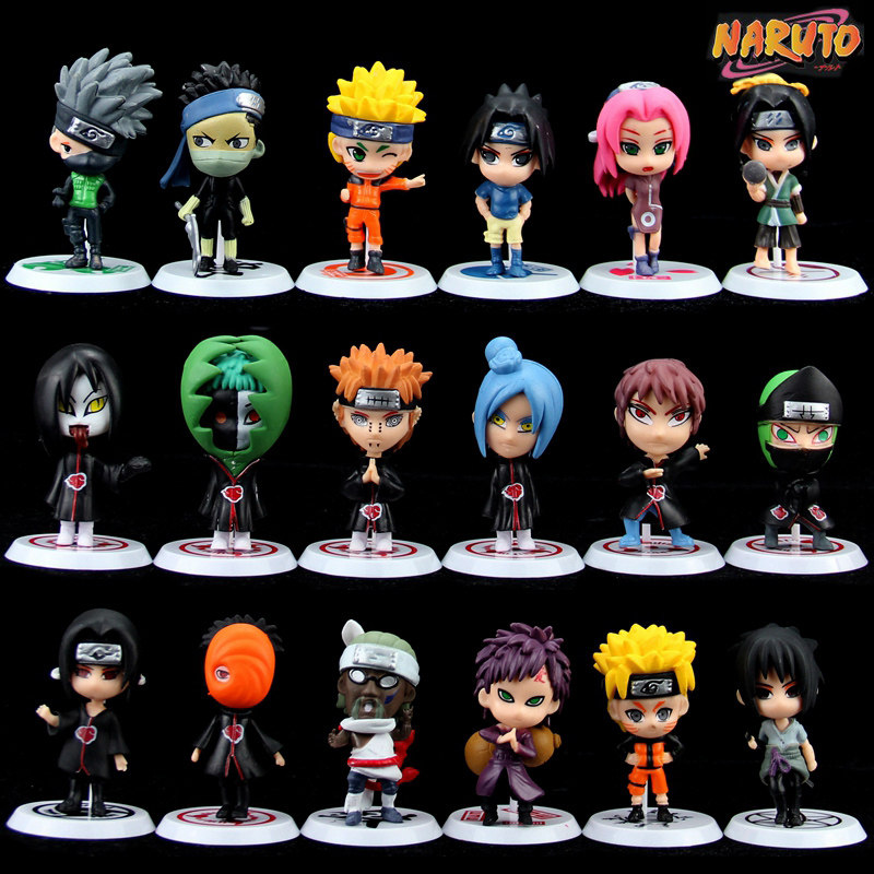 q版火影忍者盲盒手办模型 鸣人佐助卡卡西我爱罗鼬小樱公仔摆件