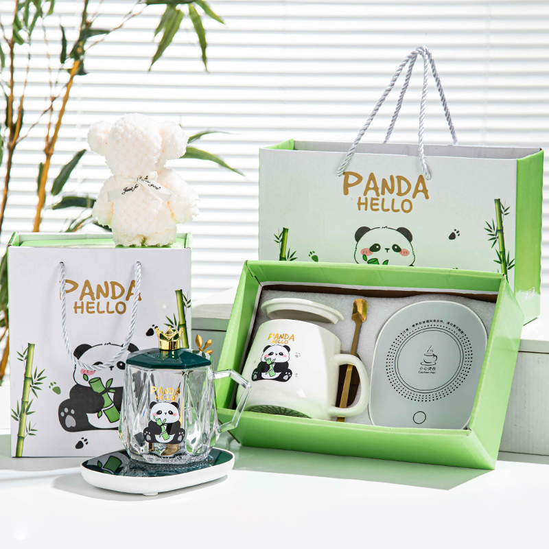 熊猫国庆节活动伴手礼实用定制创意商务小礼品礼盒装开业礼物赠品