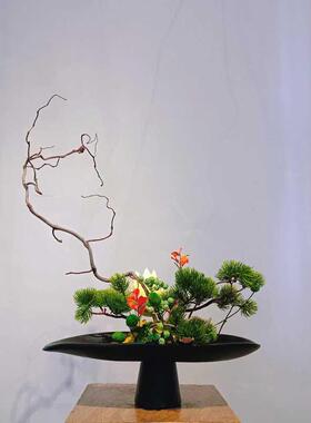 几何花器竹艺朗怡永生苔藓