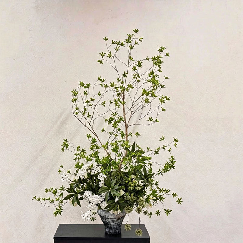 玄关、端景台、样板间、茶室花艺
