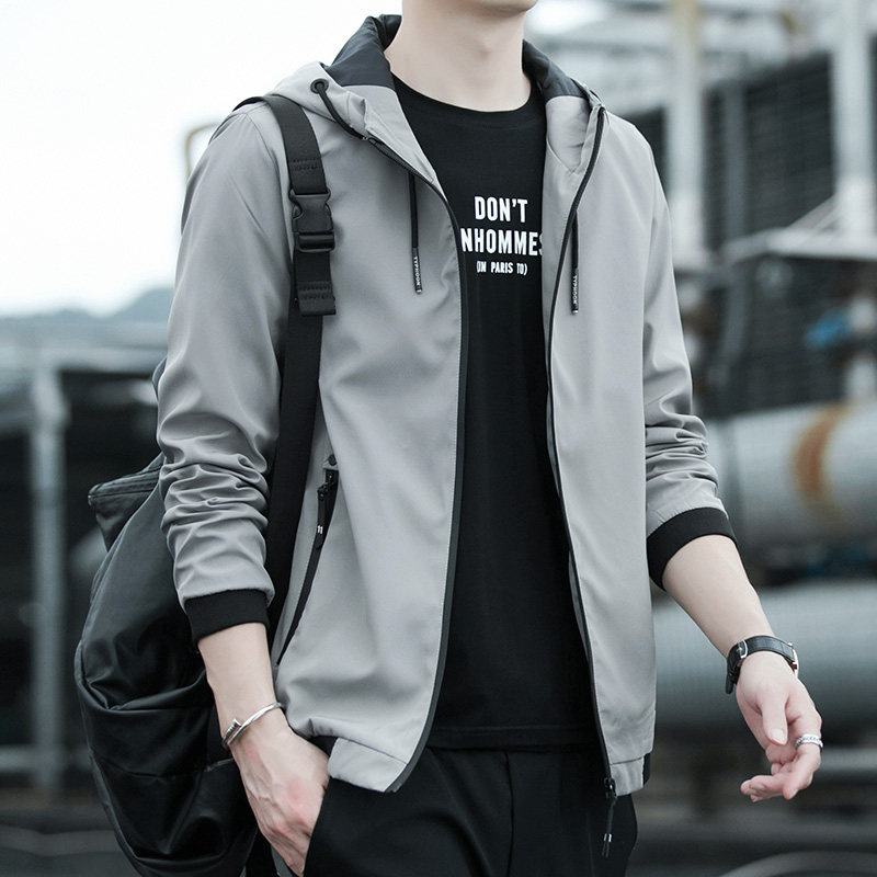 男士外套秋季2020新款休闲夹克男秋装公子361花A21以纯官方旗舰店