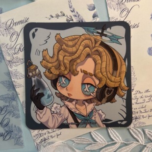 【现货】正版第五人格台咖联动杯垫闪卡气象学家入殓师隐士