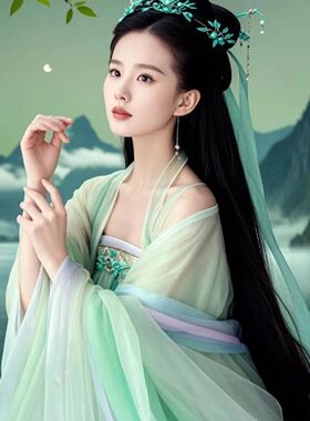 刘诗诗古装明星高清图片卧室客厅冰箱防水自粘贴纸贴画装饰画