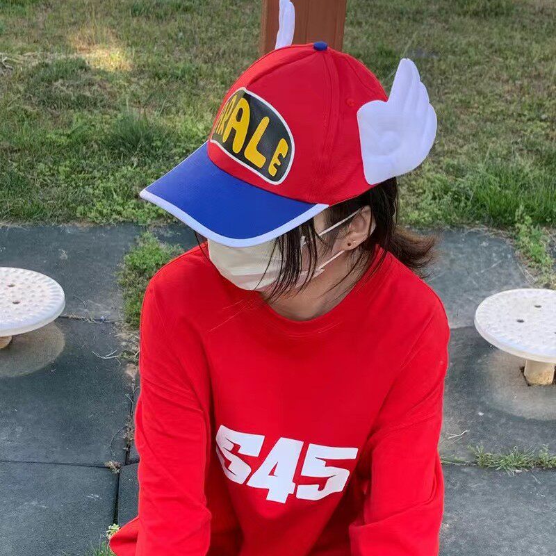韩版阿拉蕾天使翅膀棒球帽户外萌