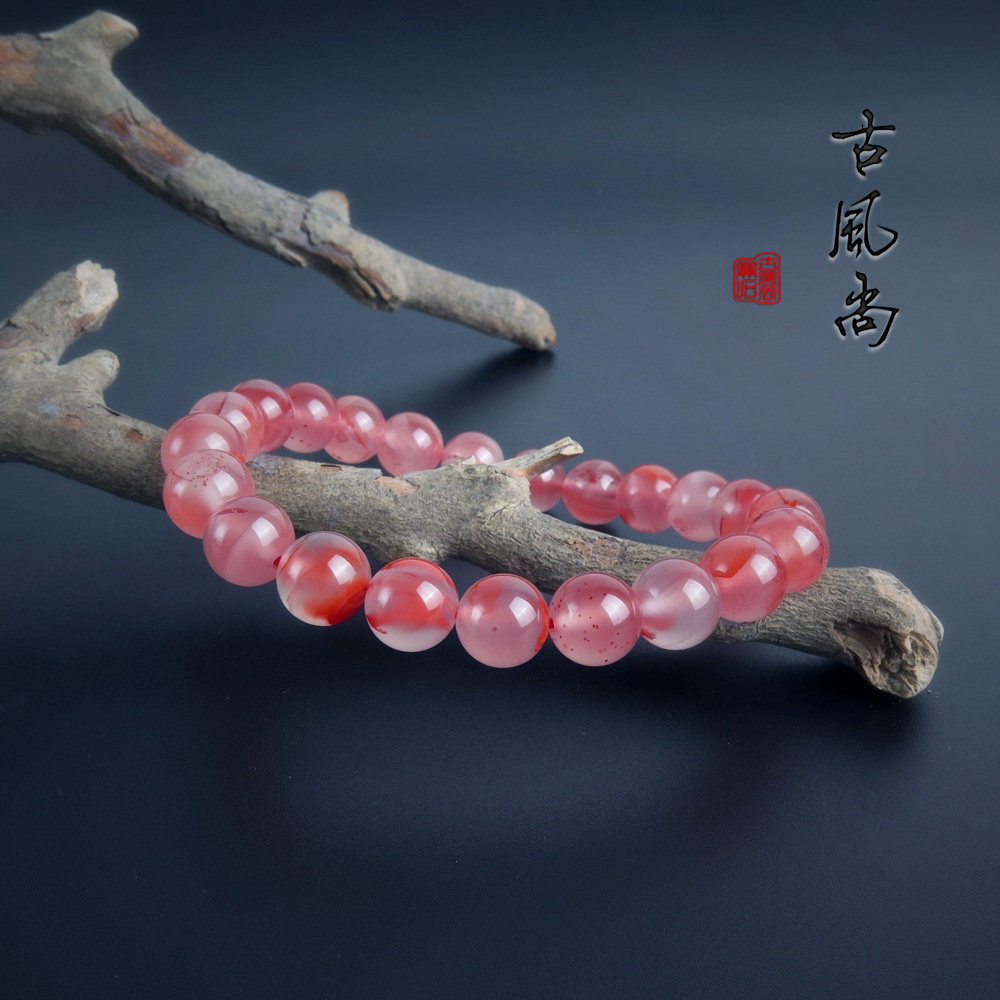 새로운 천연 NANHONG 팔찌 SICHUAN LIANGSHAN BINGPIAO NANHONG 팔찌