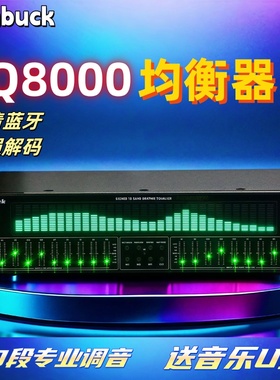 山宇EQ8000均衡器立体声家用专业效果器音频处理台湾110V跨境代发