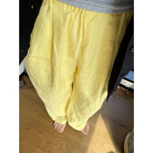 夏季新款松弛感阔腿睡裤女