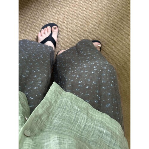 韩版松弛感小碎花休闲睡裤长裤