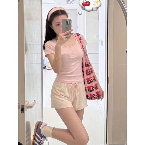 短袖睡衣女夏季可外穿家居服套装