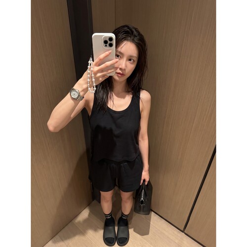 高级极简风纯色背心睡衣女夏季2026新款宽松舒适家居服套装可外穿