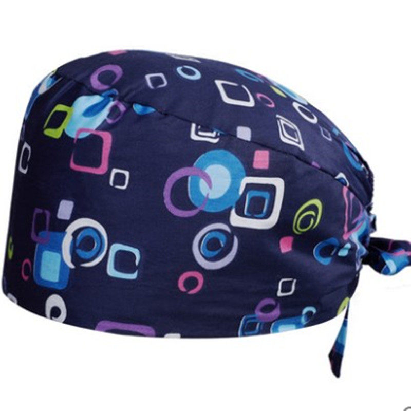 COTTON OPERATING ROOM PRINTED HATS MALE AND FEMALE DOCTORS WORK CAPS NURSE CAPS BANDANAS SURGICAL HATS COSMETIC DENTISTRY