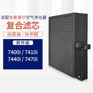 适配Blueair布鲁雅尔7400系列滤网7410i/7440/7470空气滤芯