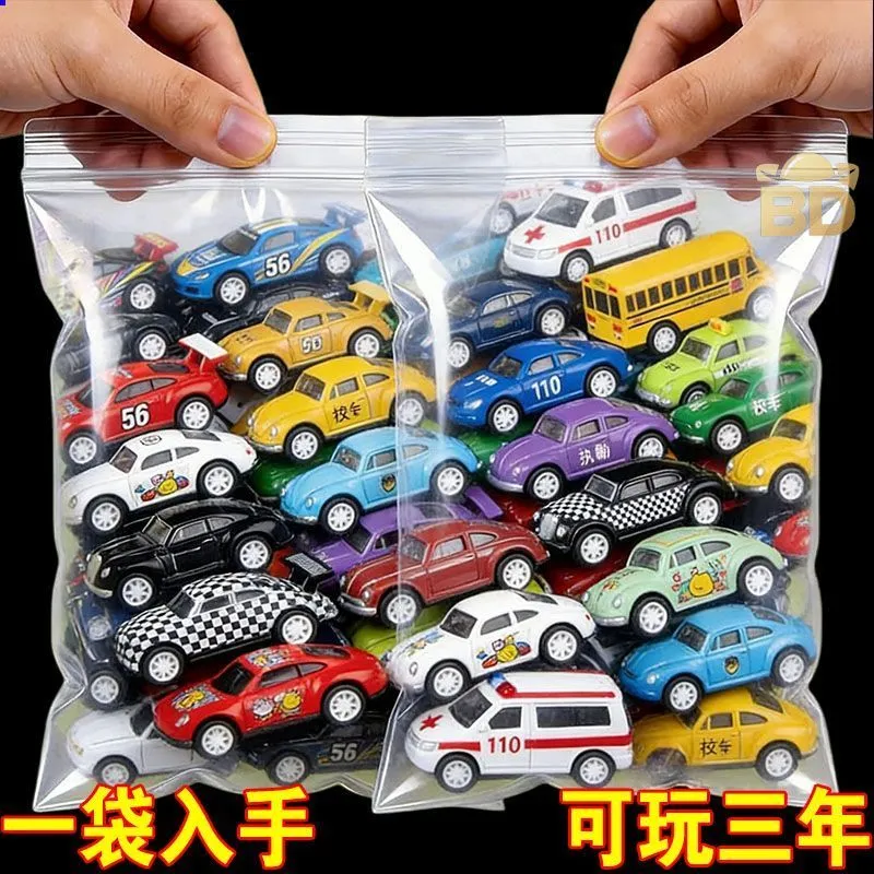 合金小汽车回力铁皮模型小汽车玩具车套装迷你小朋友奖励小礼品