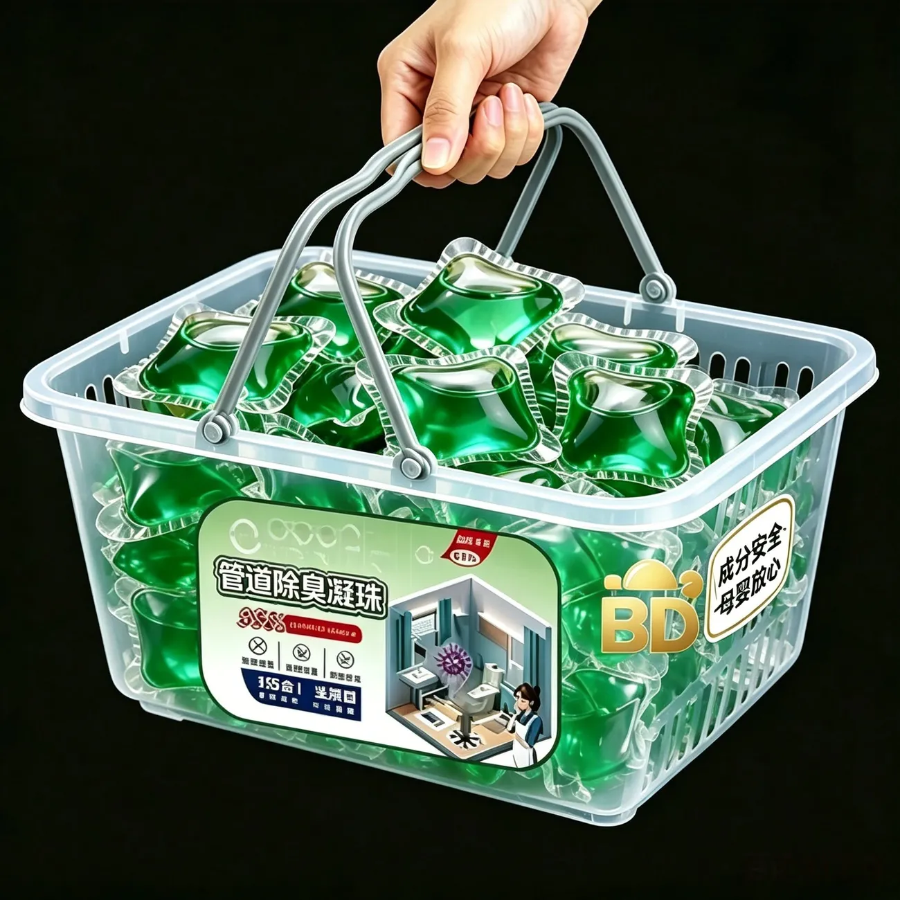 【管道除臭】防返臭神器防臭疏通厨房下水管厕所反味除管道疏通剂