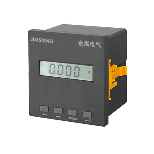 液晶单相电流表AC1A可编程电子数显表LCD显示数字式电流表盘装式