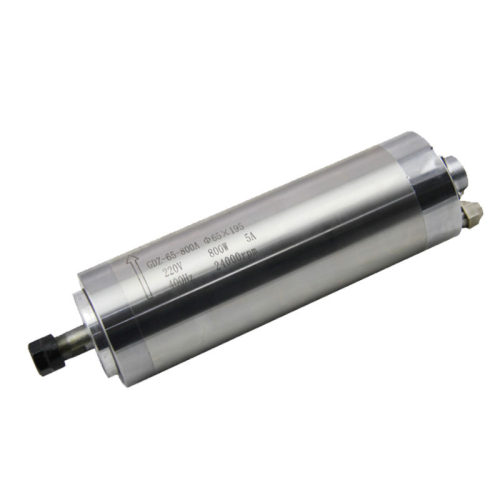 厂家Φ65-800W-Er11圆形电主轴 石材雕刻机电主轴 高速车床主轴