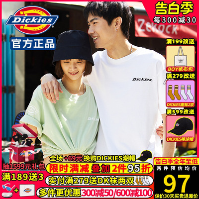 Dickies2023短袖简约印花情侣装