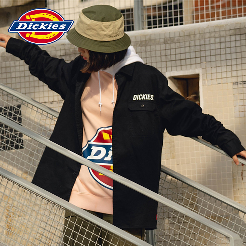 Dickies工口装衬衫女男情侣装迪凯斯夏季新品多袋长袖衬衣薄外套