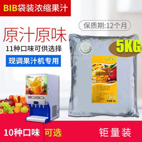 5公斤装果汁机原浆bib浓缩商用