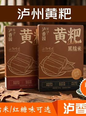 泸州特产 泸香源礼盒黄粑 红糖黄粑 黑糯米黄粑 小黄粑 零食早餐