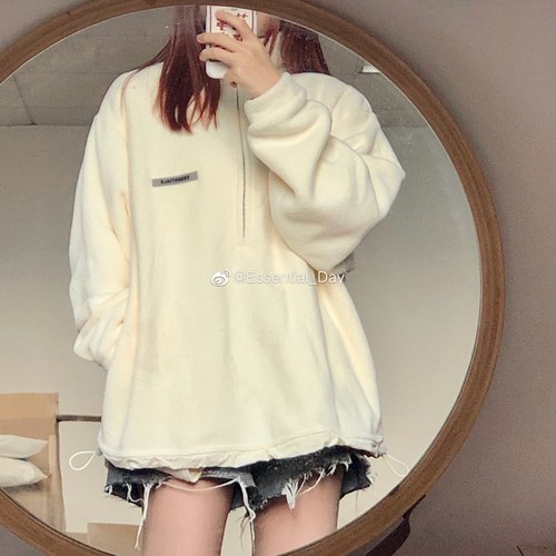 Essentials半拉链卫衣