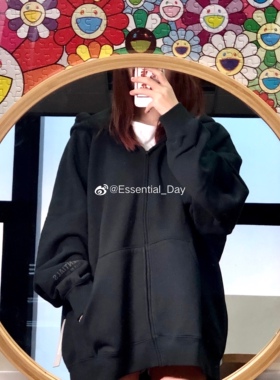 Lisa同款 FOG Essentials 20SS 袖口反光LOGO  高街外套 拉链帽衫