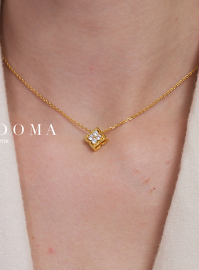 官方授权Fedoma一链四戴可拆卸项链锆石镶嵌叠戴锁骨链高级小众