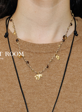 官方授权SOFT ROOM马上有钱串珠项链小众设计感本命年马年高级