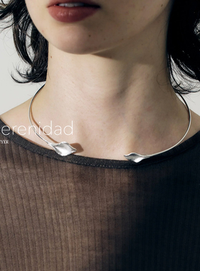 LaSerenidad叶子纹理卷曲项圈