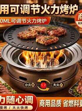 特厚可调节火力烤肉炉无烟款