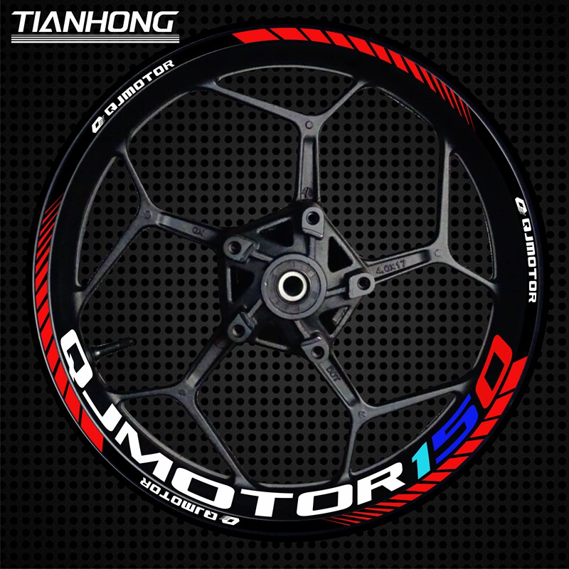 QJMOTOR钢圈反光防水贴花