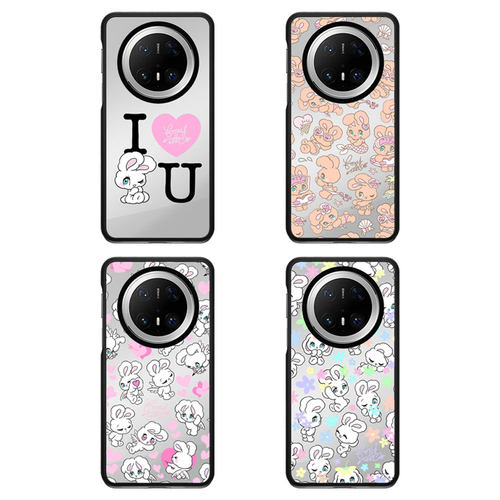 可爱爱心天使顽皮小兔子适用于HUAWEI华为mate80Pro Max手机壳防摔Mate70Pro/60Pro+磁吸保护套