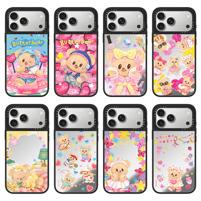 CASEJiAK 黄油小熊2Butterbear适用于苹果17 16Pro Max手机壳iPhone 15/14Plus13 12pro磁吸Air防摔保护套