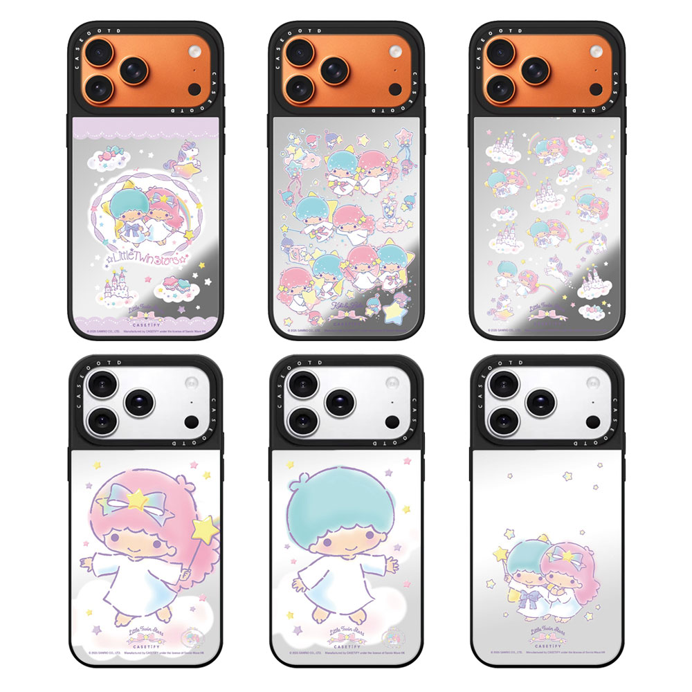CASEOOTDLittle Twin Stars双子星适用于苹果17ProMax磁吸iPhone17/16/15/14 plus13 12promax手机壳11保护套