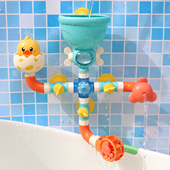 婴儿洗澡玩具浴室管道水车转转乐幼儿童宝宝戏水花洒神器男孩女孩