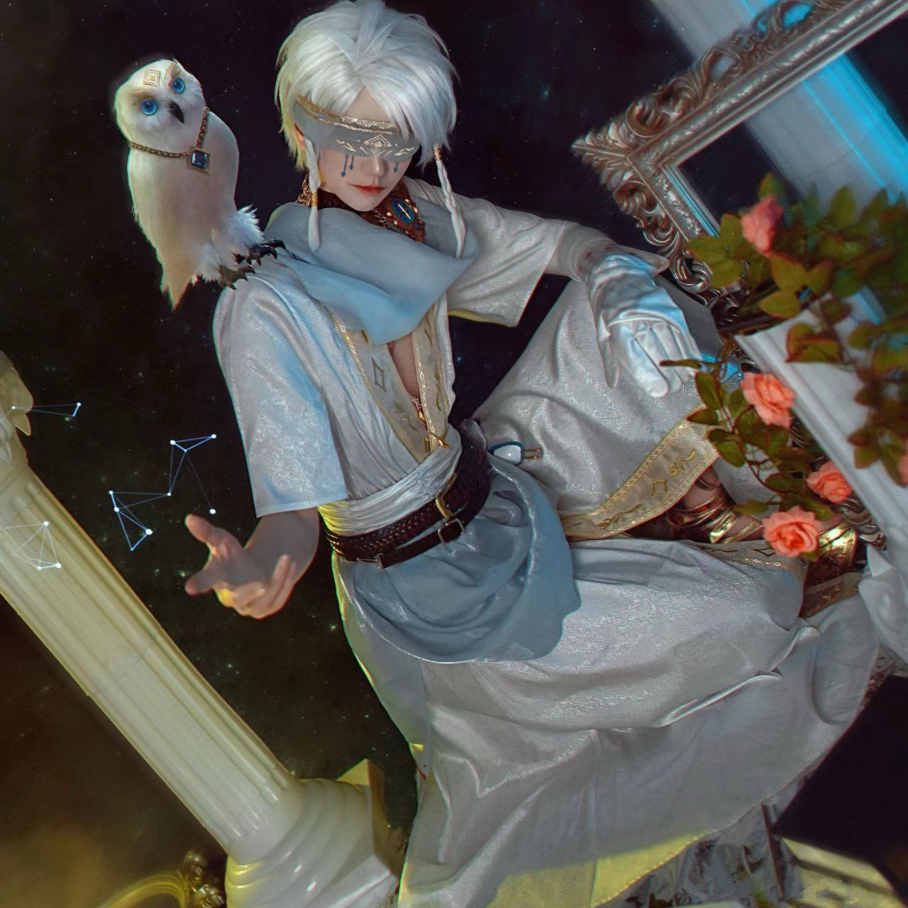 【现货】第五人格先知白cos服真理之下纯白的预言cosplay游戏c服