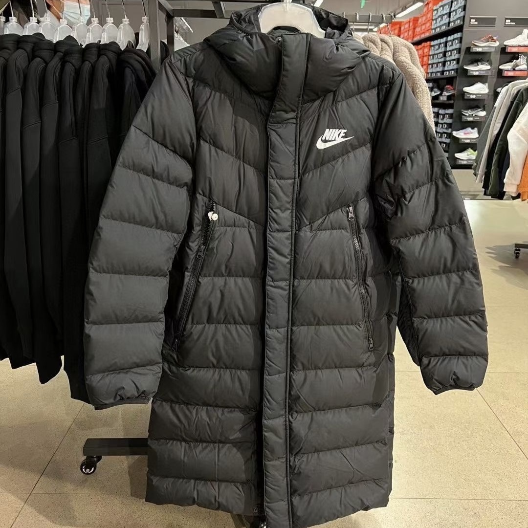 NIKE/耐克男子冬季长款连帽防风保暖运动休闲羽绒服 DV0756-010