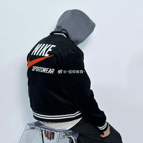 Nike/耐克男子灯芯绒立领运动休闲棒球服夹克外套 DV9998-010-325