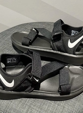 Nike耐克男女沙滩防滑户外徒步涉水绑带运动厚底凉拖鞋DJ6603-001