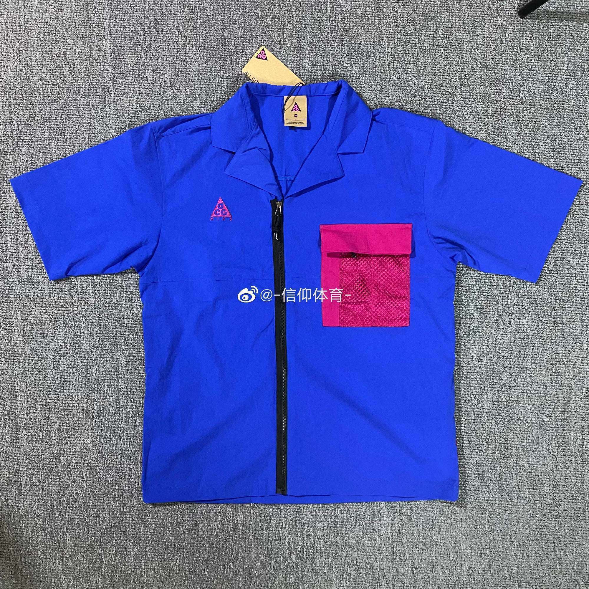 耐克网眼多口袋休闲运动工装短袖