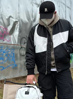 Nike/耐克男子双面穿运动休闲棒球服棉服夹克外套 DD6065/DO2889