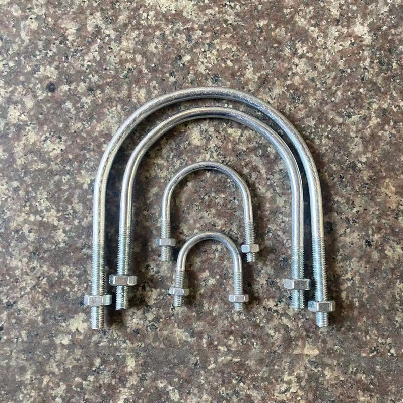 镀锌U型卡国标抱箍管卡送螺母