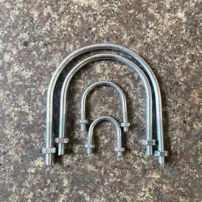 镀锌U型卡国标抱箍管卡送螺母