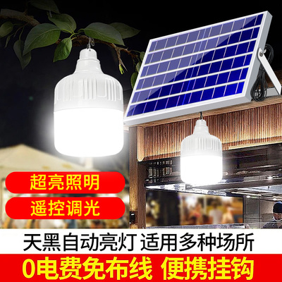 2024款太阳能户外庭院灯一拖二超亮大功率家用室内led感应照明灯