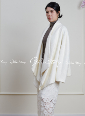 GELEISTORY 纵横四海系列女士羊毛羊绒混纺拉毛短款外套 GL25012