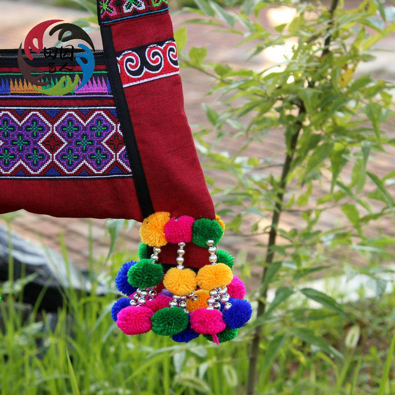 2020 NEW NATIONAL STYLE STAGE EMBROIDERY VERSATILE CASUAL ZIPPER CROSSBODY BAG SHOULDER BAG DANCE PROPS